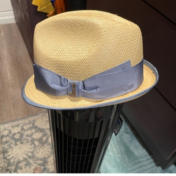 Gucci Beige and Blue Fedora Hat - Picture 7 of 7